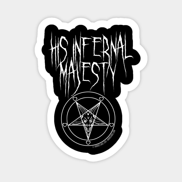 His Infernal Majesty Him Sticker Teepublic 0583